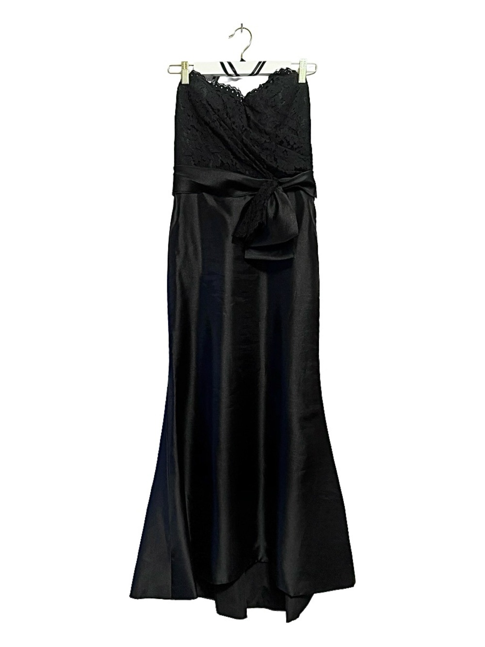 Noir by Lazaro Black Strapless Gown